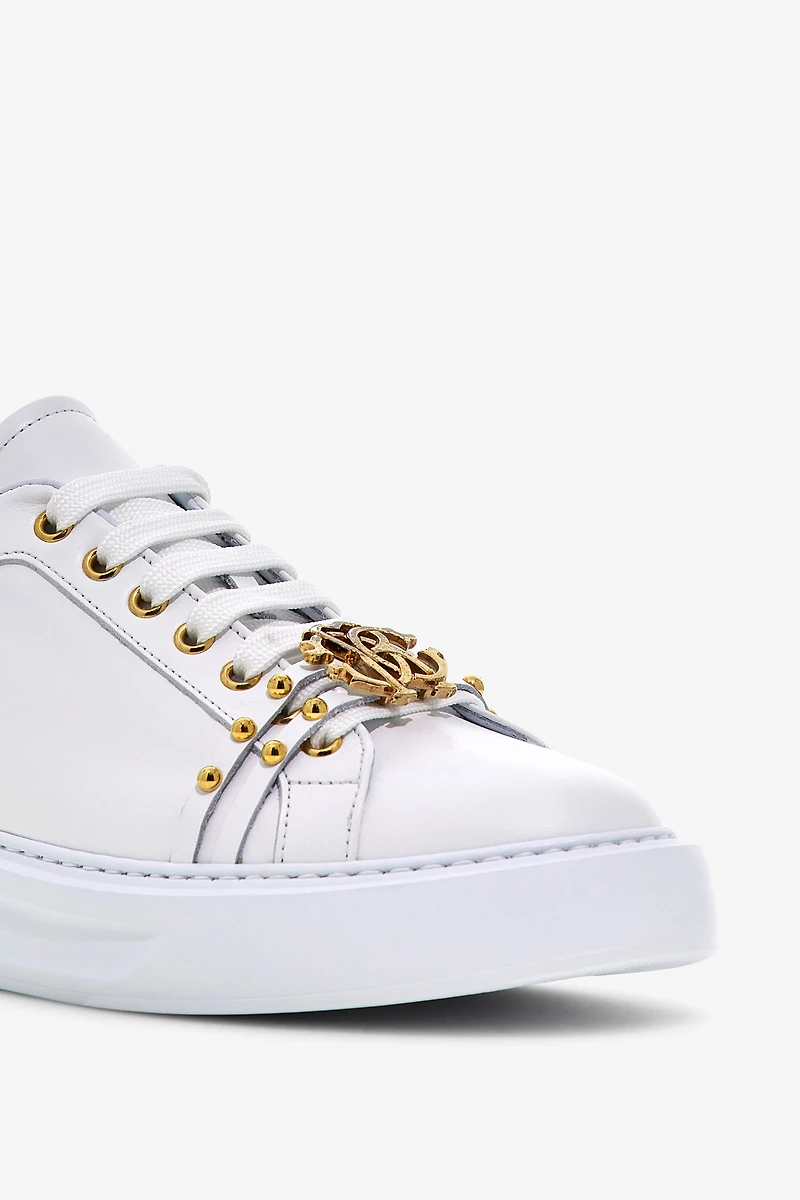 Studded Leather Sneakers
