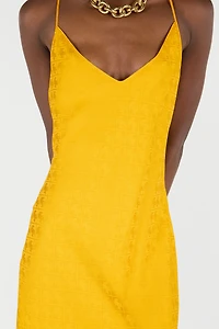 Long Dress With Mirror Snake Monogram