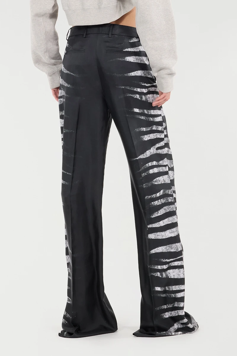 Pants With Side Zebra Print