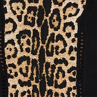 Stretch Top With Jaguar Skin Insert