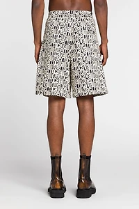 Logo-Print Cotton Shorts