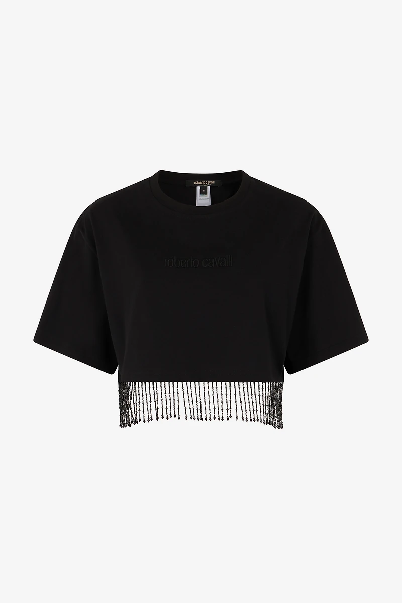 Crop Top With Fringing