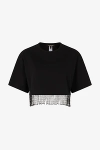 Crop Top With Fringing