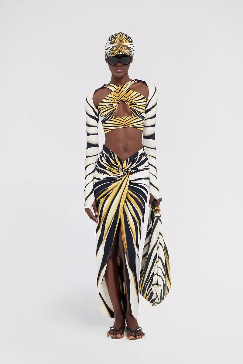 Ray of Gold Print Sarong