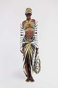 Ray of Gold Print Sarong