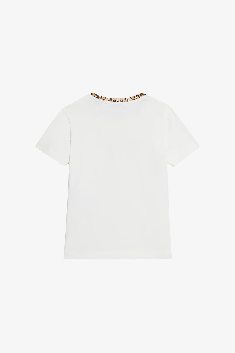 Cotton t-shirt with detail