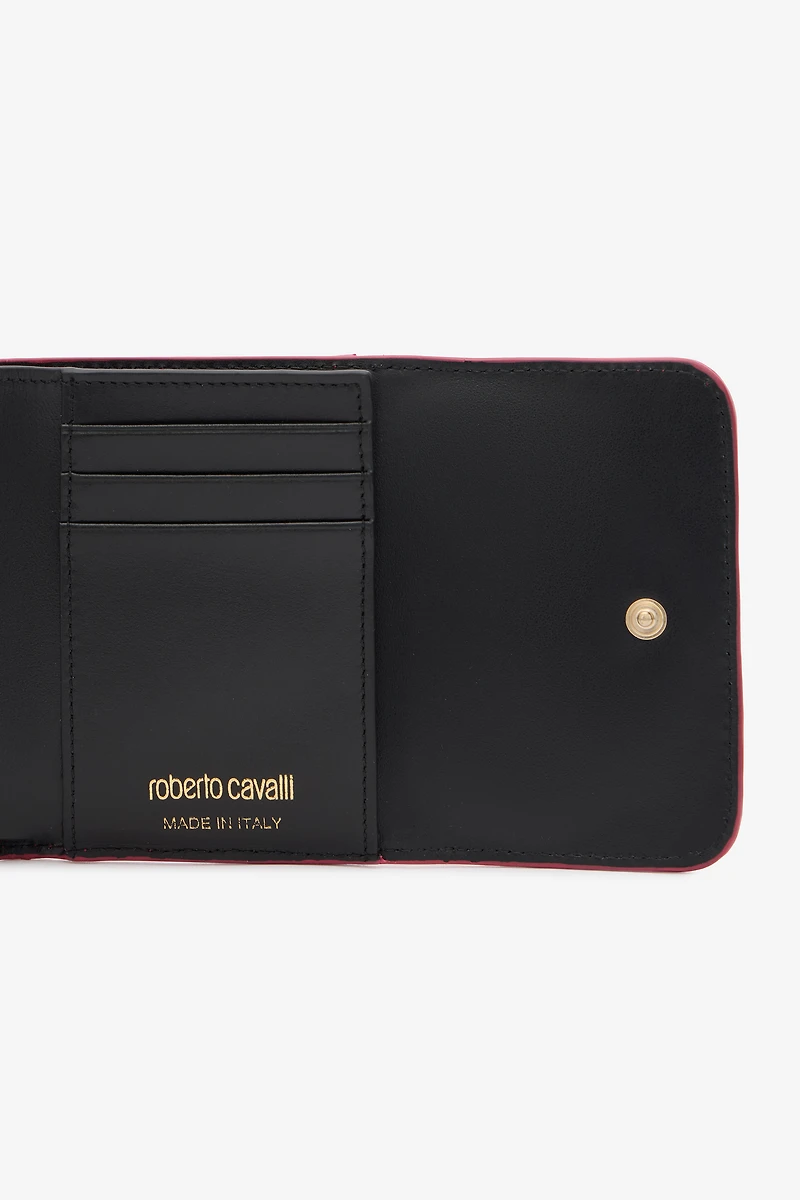 Crocodile-Effect Square Card Holder
