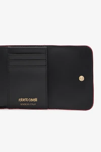 Crocodile-Effect Square Card Holder