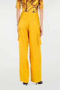 Pants With All-Over Mirror Snake Monogram