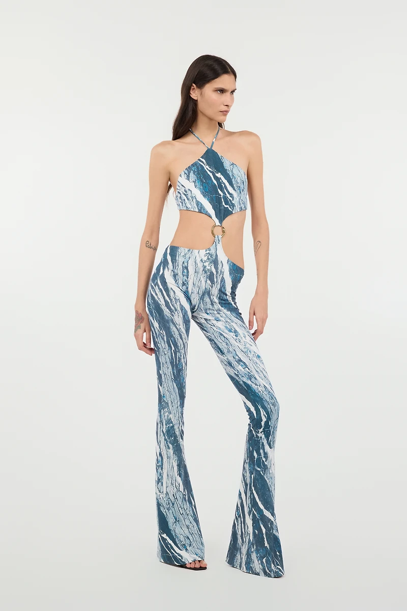 Rubane-Print Jumpsuit