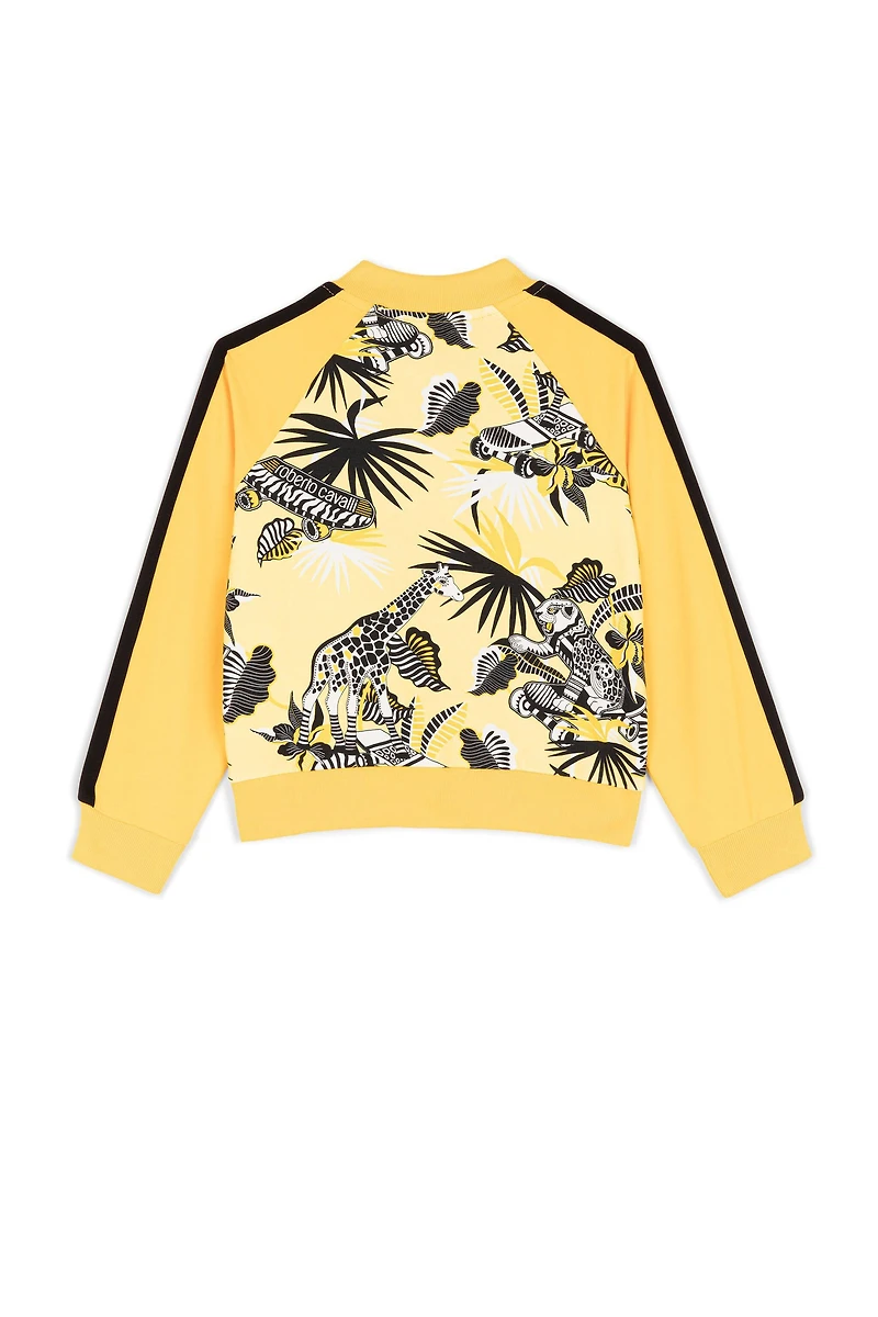 Giraffe-Print Bomber Jacket