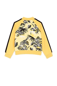 Giraffe-Print Bomber Jacket