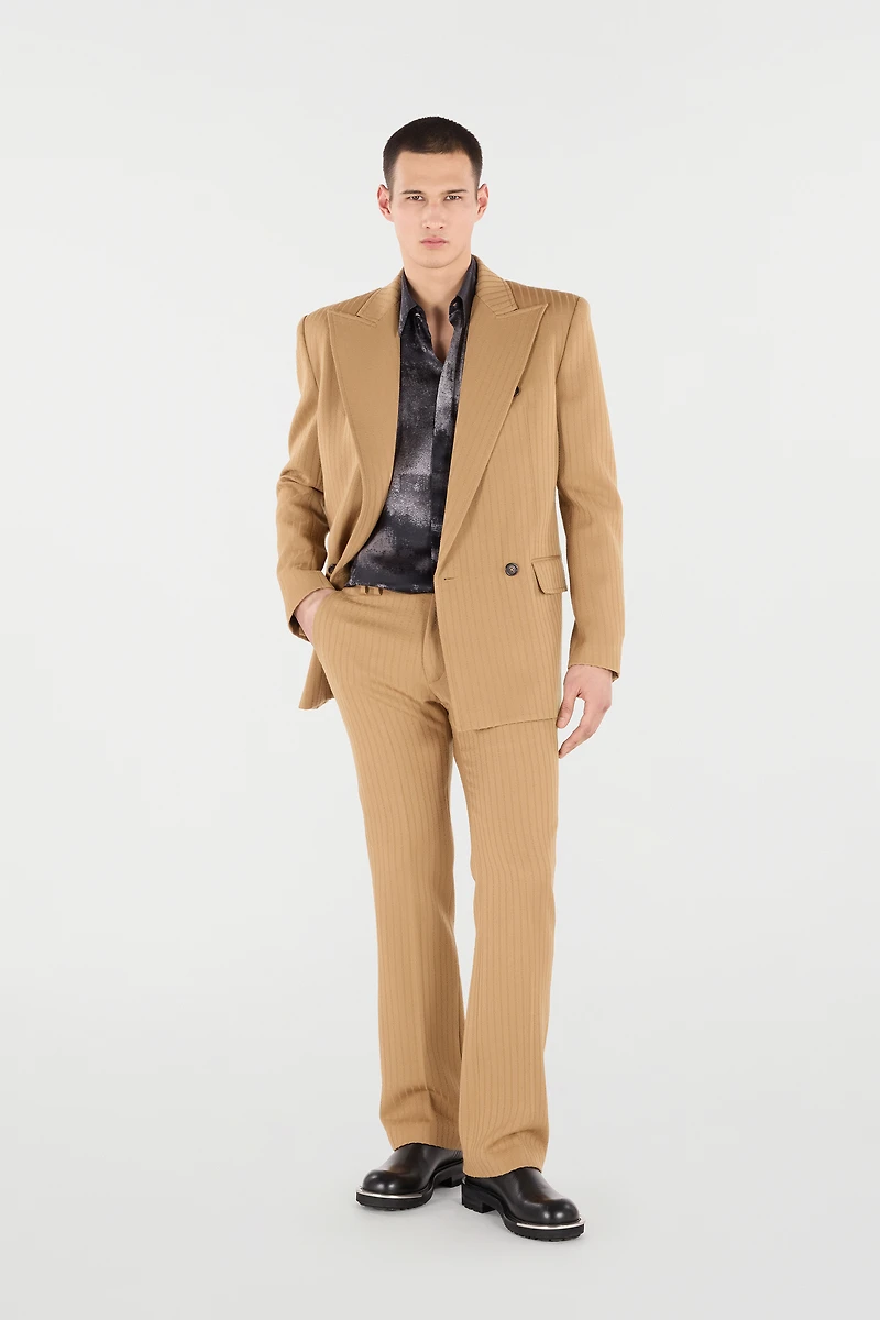 Striped Virgin Wool Pants