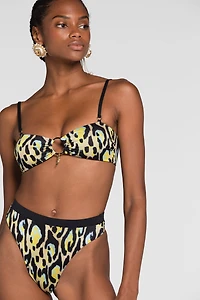 Jaguar-print bikini bottoms
