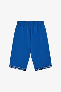 Blue Leopard Shorts