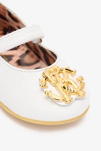 Mary Janes With Golden RC Monogram