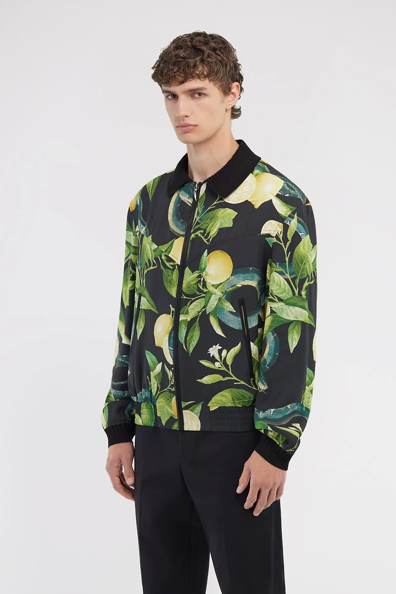 Bomber with Lemon print