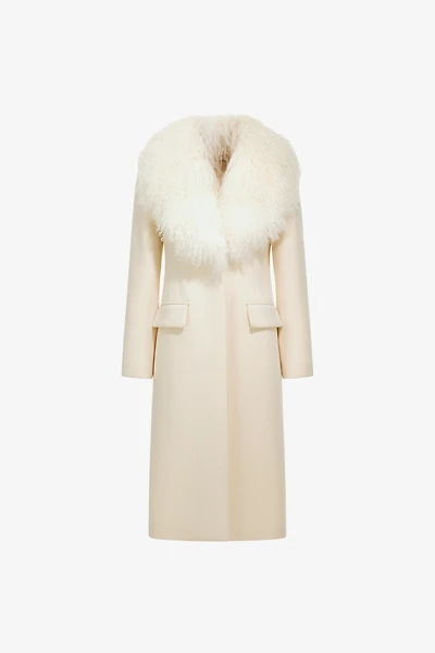 Long Coat with Wide Collar