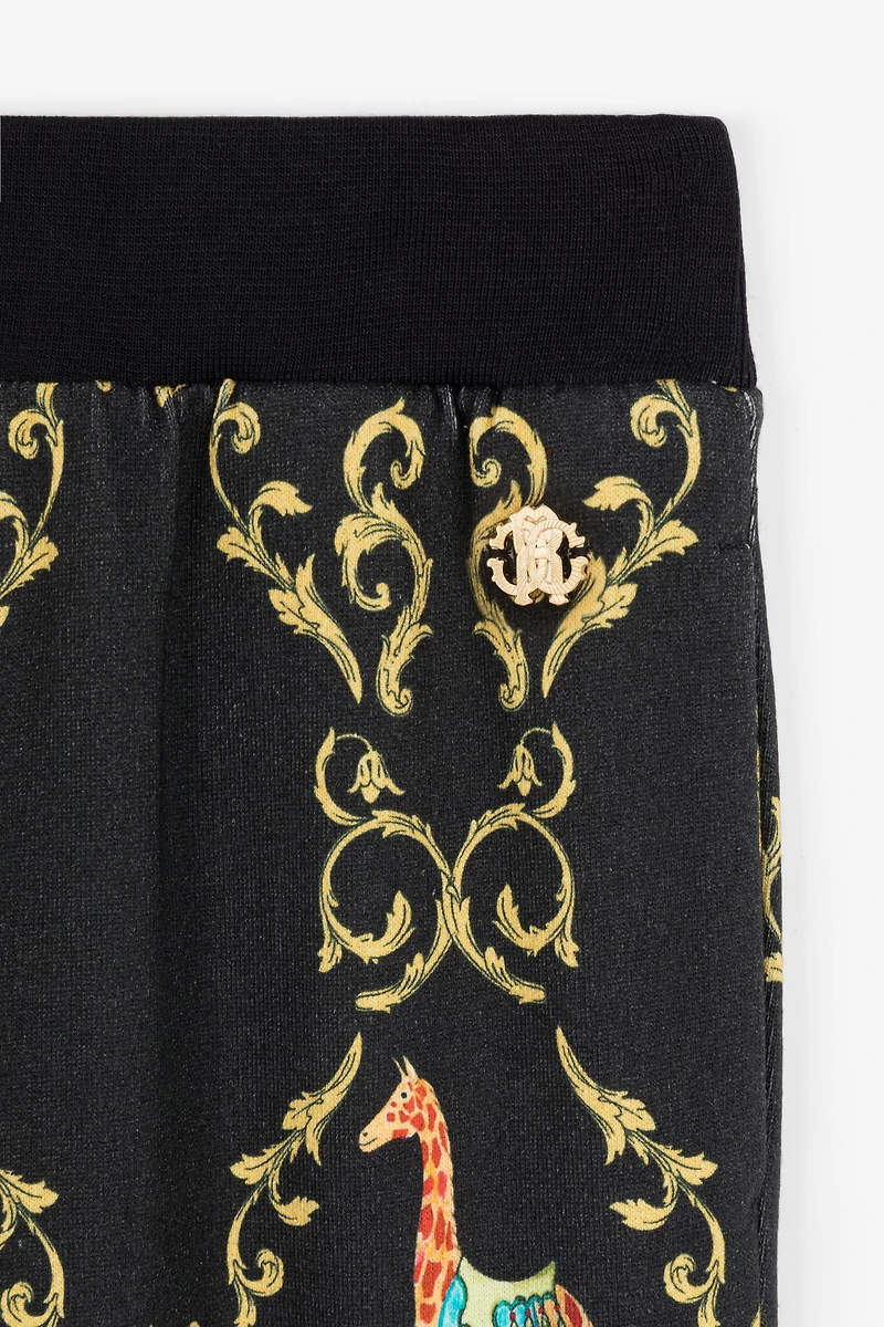 Baroque-Print Cotton Sweatpants