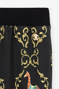 Baroque-Print Cotton Sweatpants