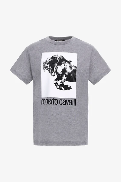 T-shirt with Horse logo and print