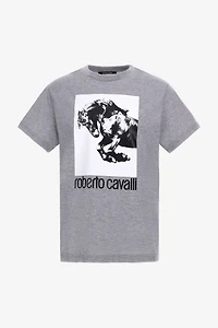 T-shirt with Horse logo and print