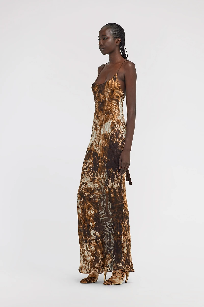 Appaloosa Print Slip Dress