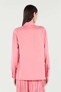 Shirt-Blend Shirt With Mirror Snake Monogram Print