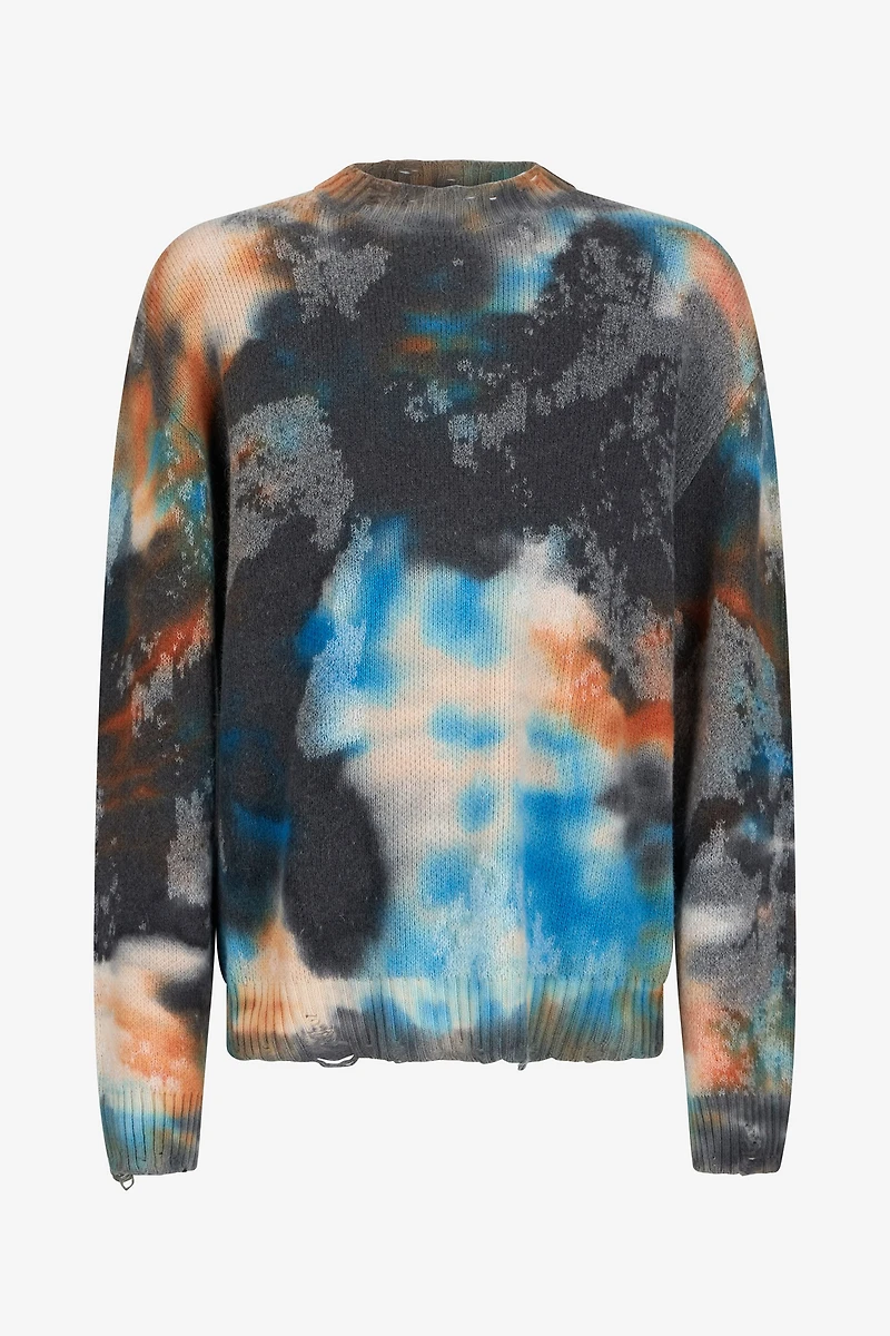 Rusty Stain Print Sweater