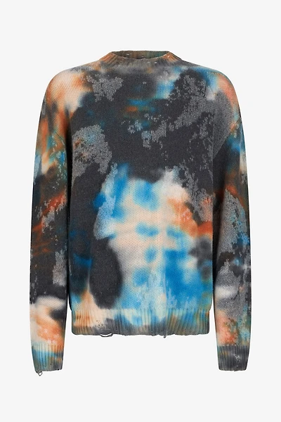Rusty Stain Print Sweater