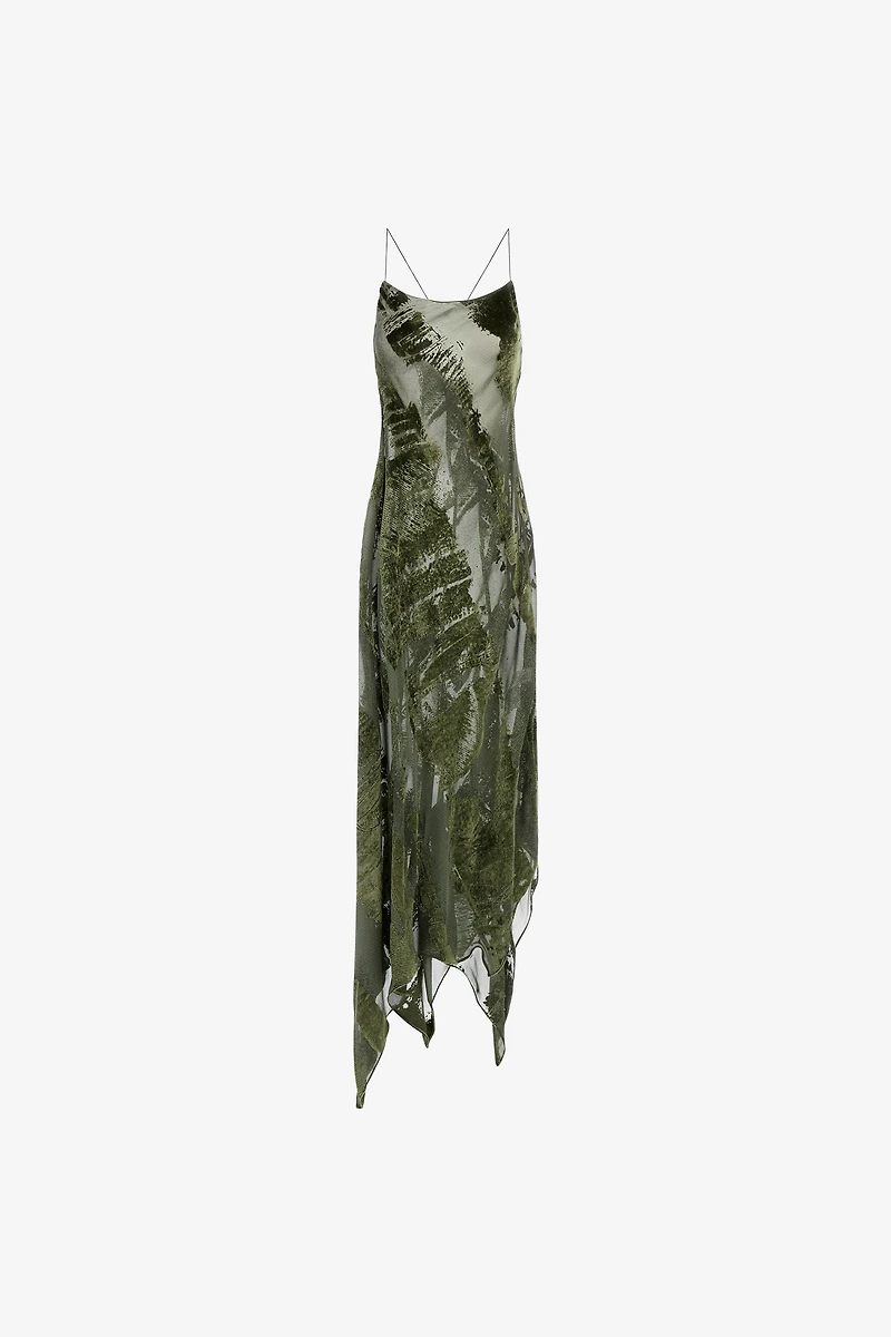 Long devore dress