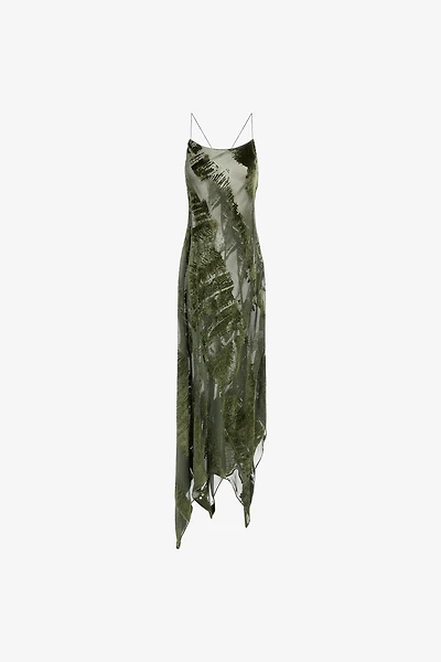 Long devore dress