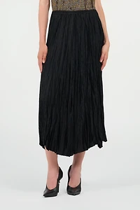 Silk Midi Skirt with Monogram RC