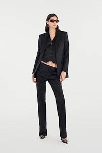 Pants With Solid-Color Tiger Skin Pattern