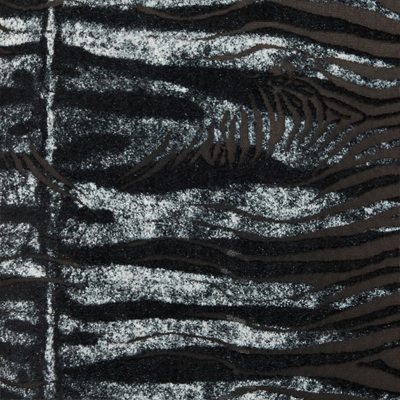 Dress With Tiger Skin And Zebra Motif