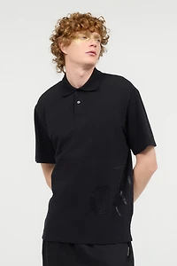 Polo Shirt With Monogram And Lettering