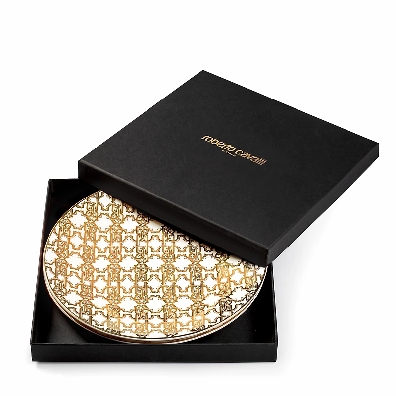 Monogram Gold 2 Fruit Plates