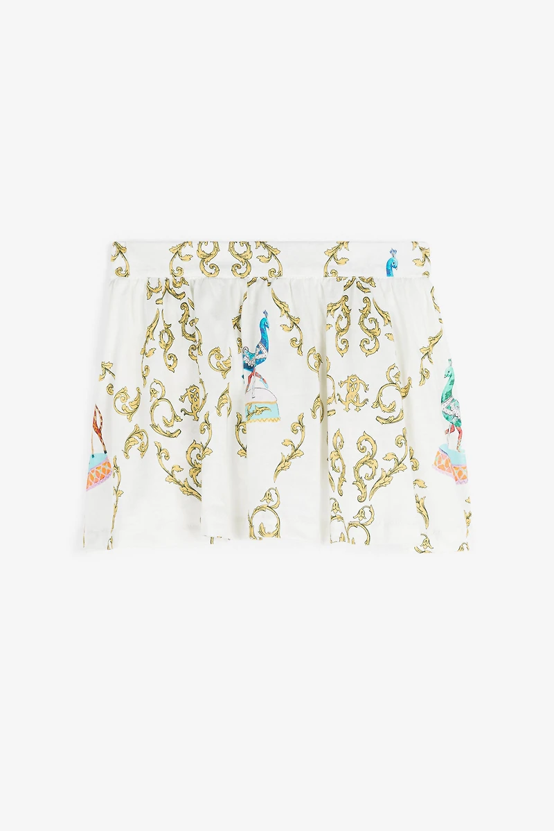 Filigree-Print Skirt