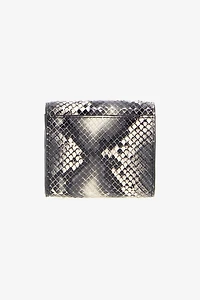 Logo Small wallet in printed leather