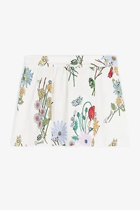 Floral-Print Skirt