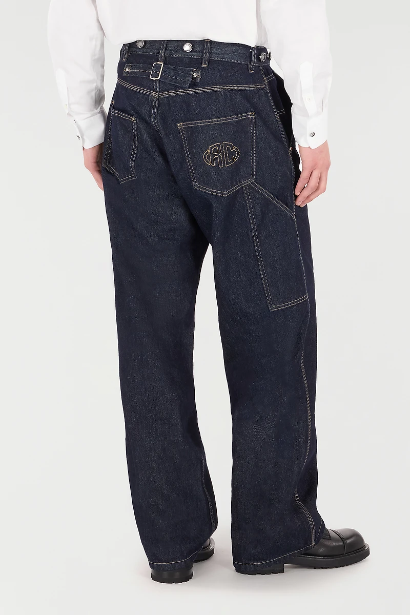 Jeans With Loose Leg And RC Monogram