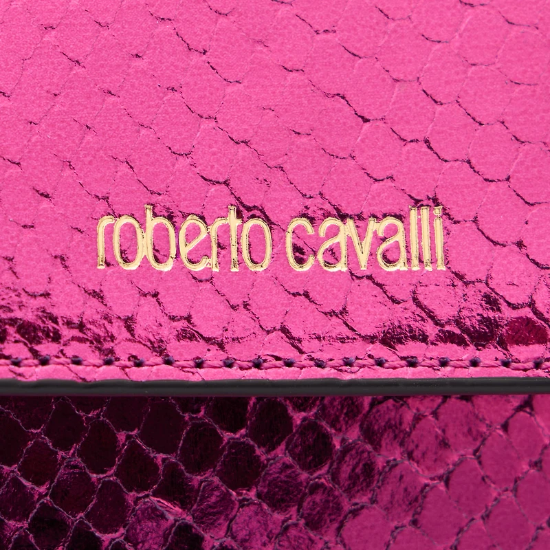 Snake Scale-Effect Metallic Wallet