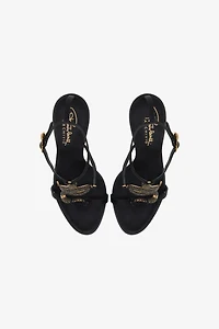 Snake-Embellished Sandals