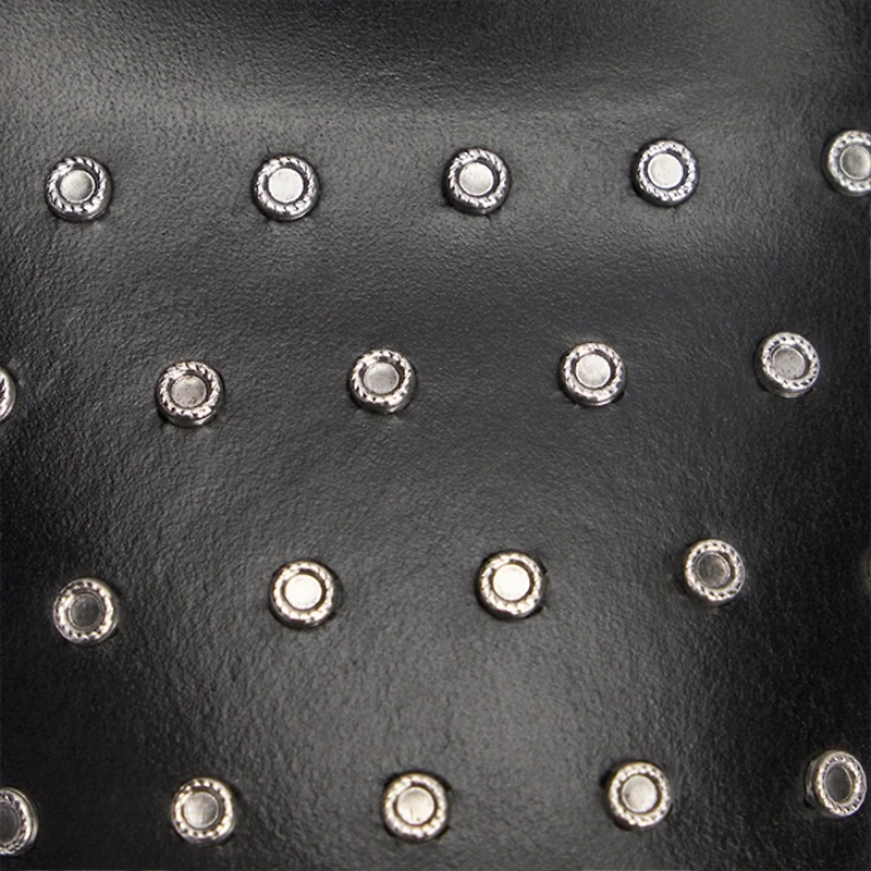 Derby Shoes with Studded Toe Cap