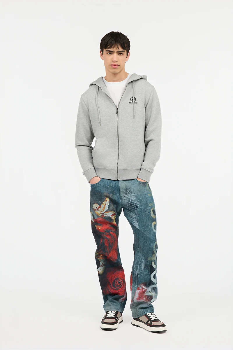 Grey Hoodie with Zip