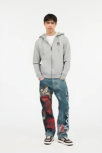 Grey Hoodie with Zip