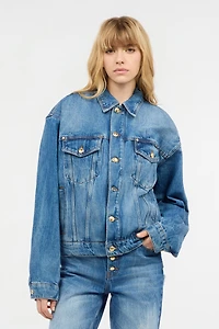 Denim Jacket With Logo