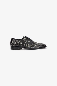 Lace-Up Loafers With Studs