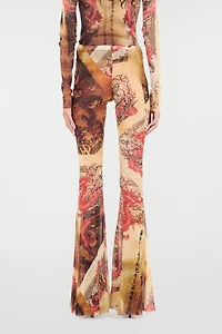Pants With Oriental Print