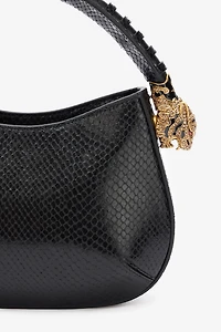 Snake-Print Hobo Roar Bag